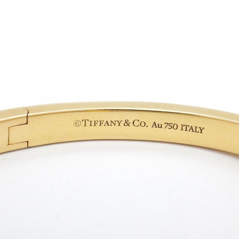 Tiffany & Co Bangle T One 18K Yellow Gold Yellow Gold Men Women Unisex