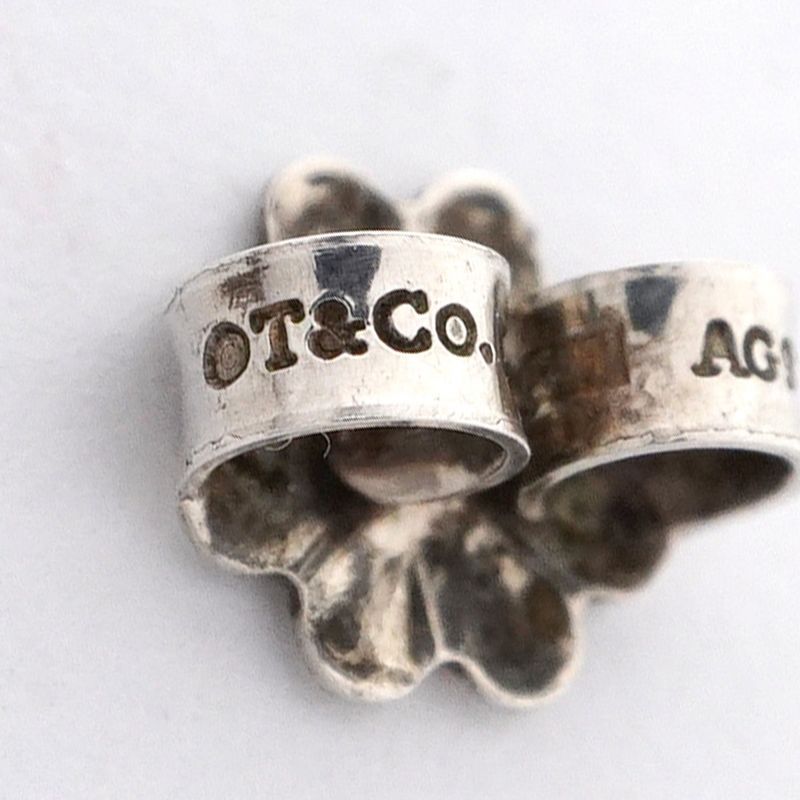 Tiffany & Co Earrings Silver 925 Pearl Ladies