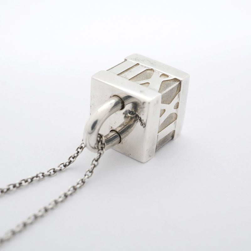 Tiffany & Co Necklace Atlas Cube In 925 Silver For Women