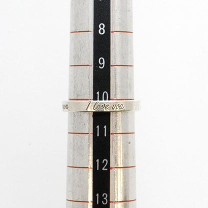 Tiffany & Co Ring Notes I Love You Silver 925 Size 10 Ladies