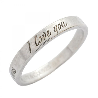 Tiffany & Co Ring Notes I Love You Silver 925 Size 10 Ladies