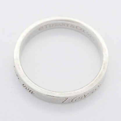 Tiffany & Co Ring Notes I Love You Silver 925 Size 10 Ladies