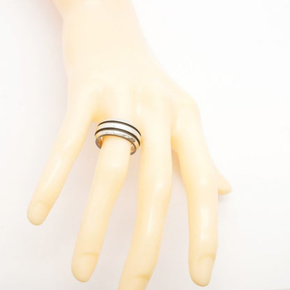 Tiffany & Co Ring Grooved Silver 925 Size 15.5 Ladies