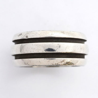 Tiffany & Co Ring Grooved Silver 925 Size 15.5 Ladies