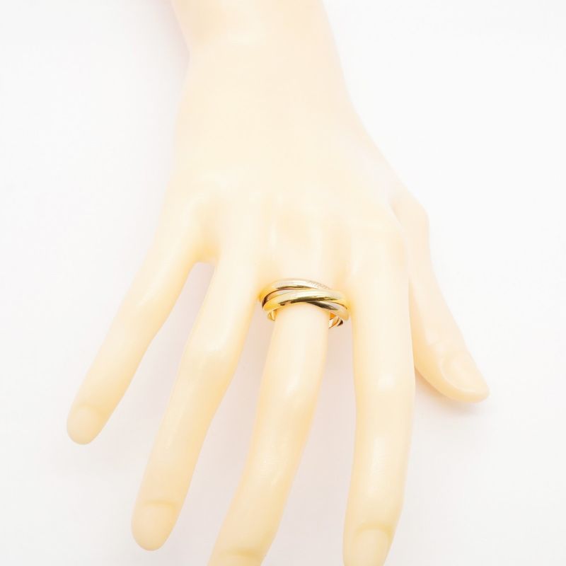 Cartier Ring Trinity Classic Model 18K Yellow Gold Yellow Gold 18K White Gold