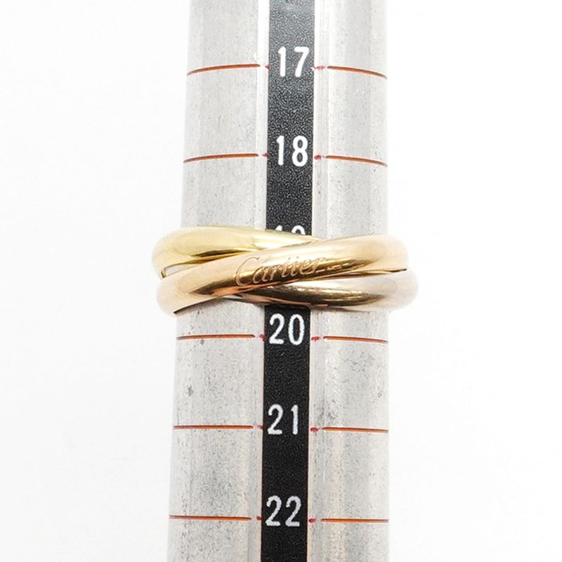 Cartier Ring Trinity Classic Model 18K Yellow Gold Yellow Gold 18K White Gold