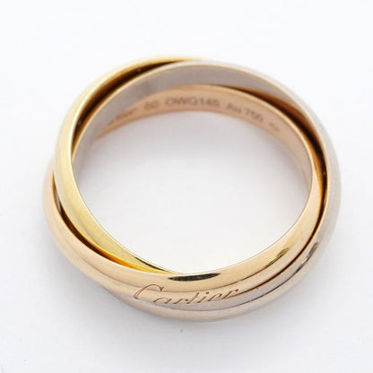 Cartier Ring Trinity Classic Model 18K Yellow Gold Yellow Gold 18K White Gold