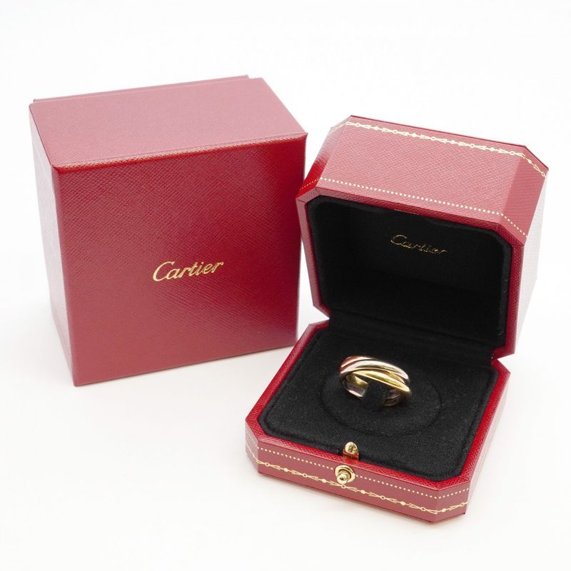 Cartier Ring Trinity Classic Model 18K Yellow Gold Yellow Gold 18K White Gold