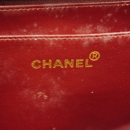 Chanel Shoulder Bag Deka Matelasse Lambskin Black Gold Hardware Women