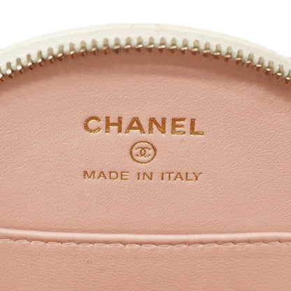 Chanel Shoulder Bag Matelasse Lambskin White Chien Pan Gold Hardware Women