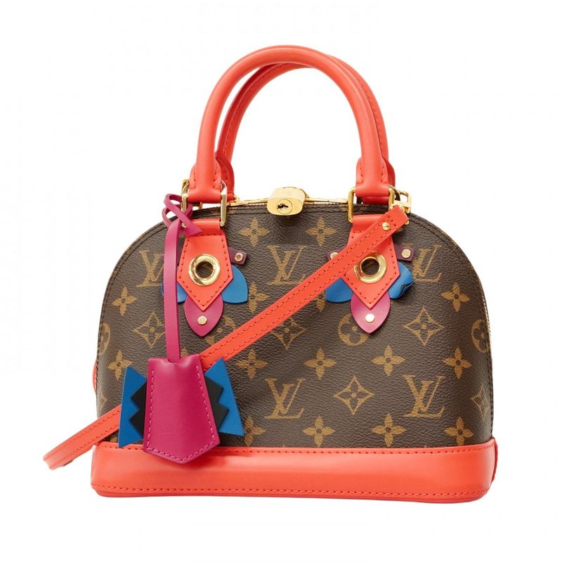 Louis Vuitton Handbag Monogram Totem Alma BB M41659 Brown Flamingo 2way Bag