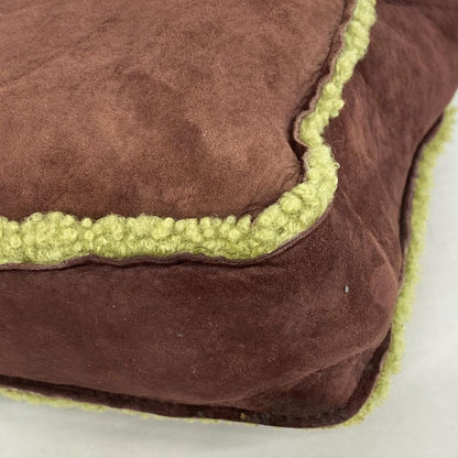 Chanel Handbag Mouton Brown Green Gold Hardware Women