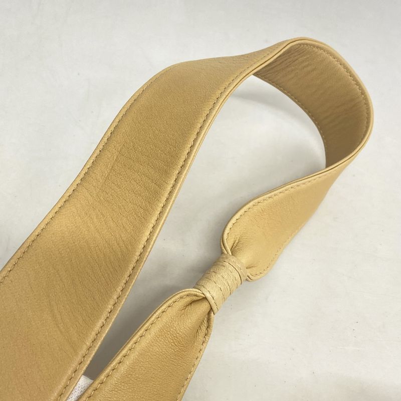 Chanel Shoulder Bag Lambskin Beige Gold Hardware Women