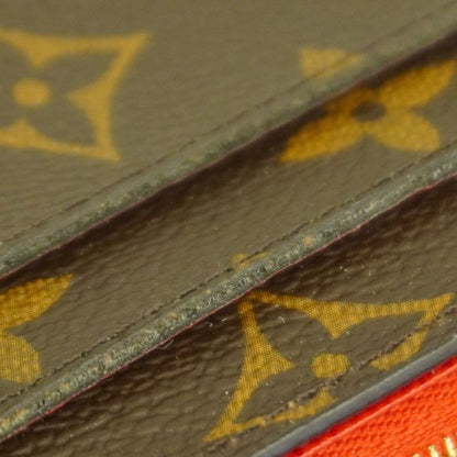 Louis Vuitton Long Wallet Monogram Portefeuille Sarah M62236 Brown Coquelicot