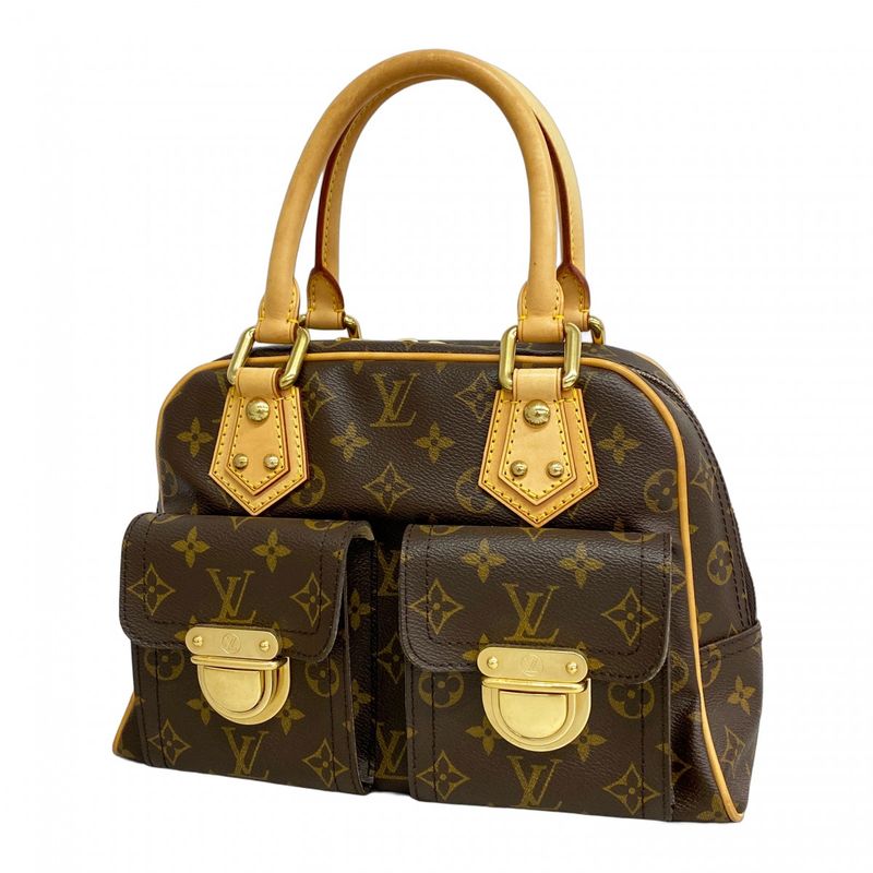 Louis Vuitton Handbag Monogram Manhattan PM M40026 Brown Ladies