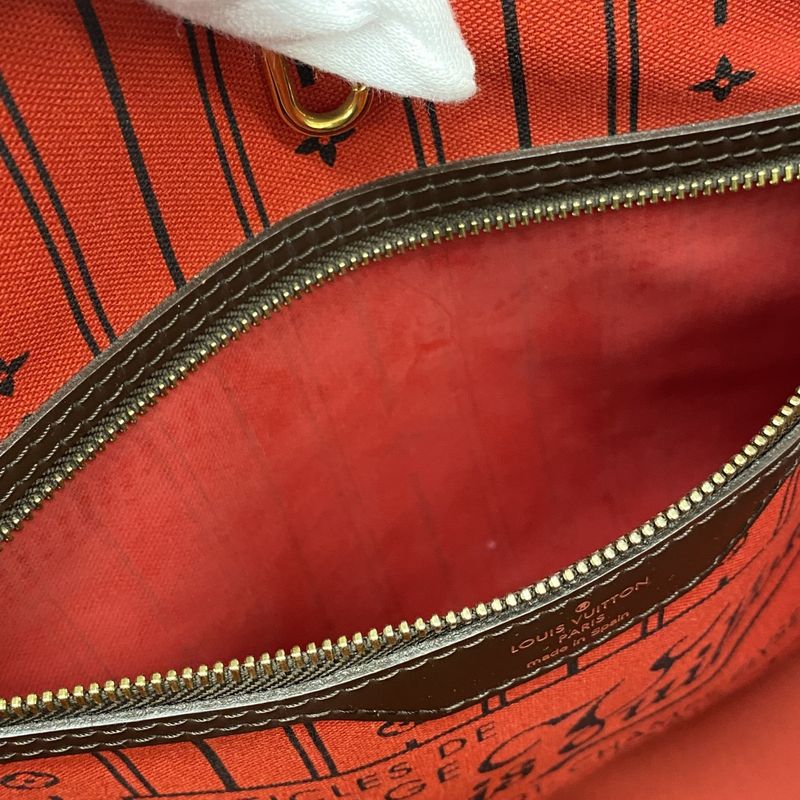 Louis Vuitton Tote Bag Damier Neverfull MM N51105 Ebene Womens