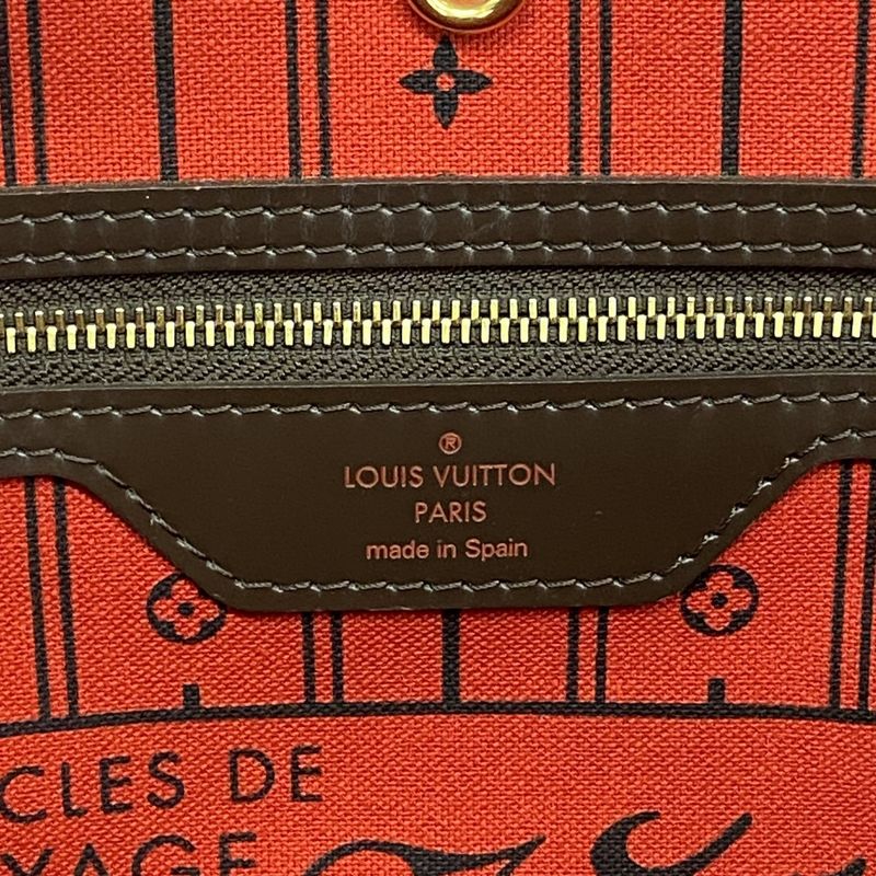 Louis Vuitton Tote Bag Damier Neverfull MM N51105 Ebene Womens