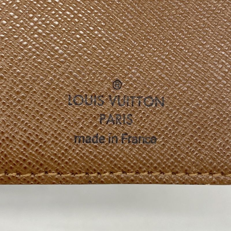 Louis Vuitton Long Wallet Monogram Portefeuille Brazza M66540 Brown Men's