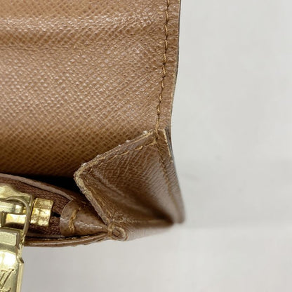 Louis Vuitton Long Wallet Monogram Portefeuille Brazza M66540 Brown Men's