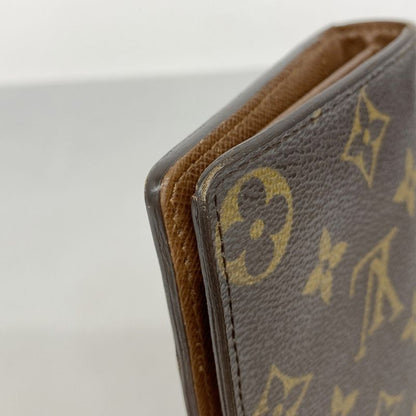 Louis Vuitton Long Wallet Monogram Portefeuille Brazza M66540 Brown Men's