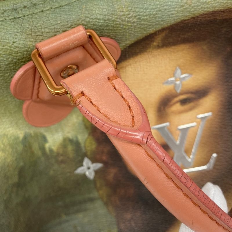 Louis Vuitton Handbag Mona Lisa Masters Collection Speedy 30 M43372 Poppy Petal