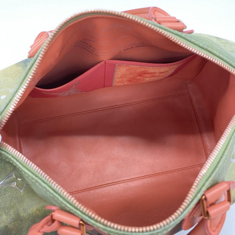 Louis Vuitton Handbag Mona Lisa Masters Collection Speedy 30 M43372 Poppy Petal