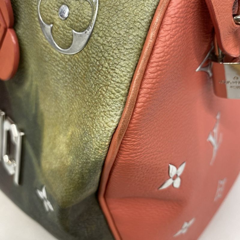 Louis Vuitton Handbag Mona Lisa Masters Collection Speedy 30 M43372 Poppy Petal