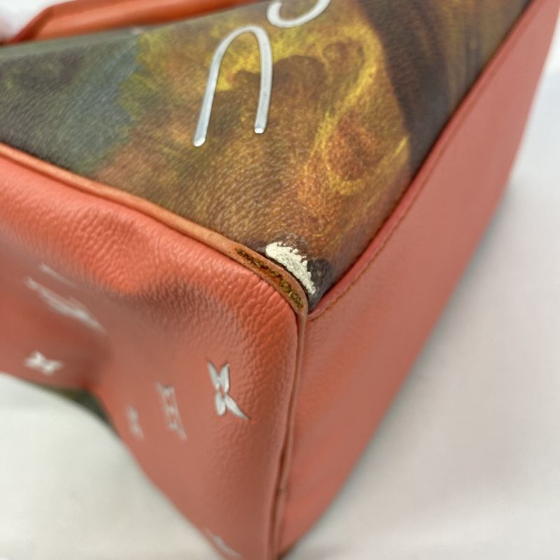 Louis Vuitton Handbag Mona Lisa Masters Collection Speedy 30 M43372 Poppy Petal