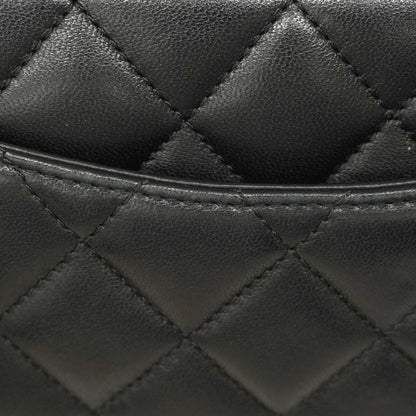 Chanel Handbag Matelasse Lambskin Black Chien Pan Gold Hardware 2way Bag Ladies