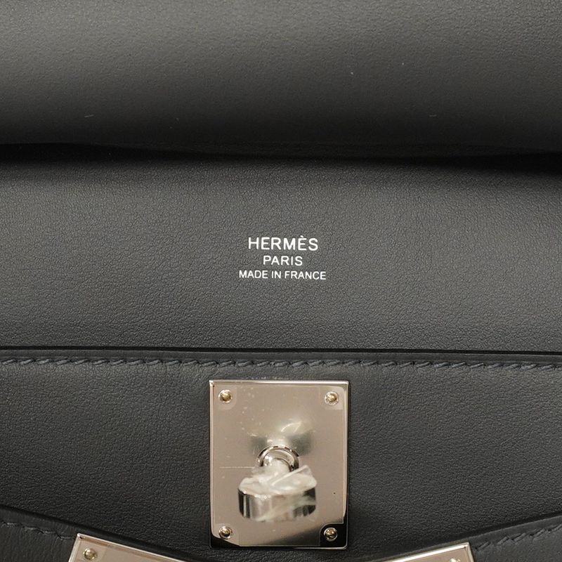 Hermes Shoulder Bag Gypsy Mini Swift Veil Mangrove Silver Hardware K Engraved