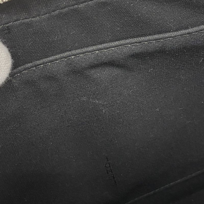 Fendi Shoulder Bag Zucca PVC Brown Yellow Silver Hardware Women