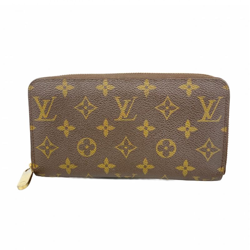Louis Vuitton Long Wallet Damier Illustre Zippy Wallet N63004 Ebène Viollet