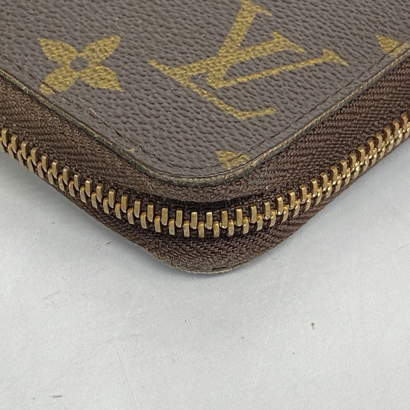 Louis Vuitton Long Wallet Damier Illustre Zippy Wallet N63004 Ebène Viollet