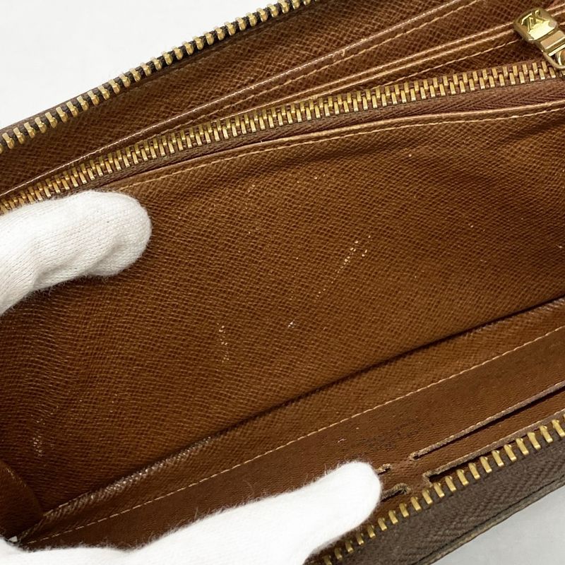 Louis Vuitton Long Wallet Damier Illustre Zippy Wallet N63004 Ebène Viollet