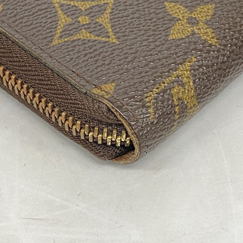 Louis Vuitton Long Wallet Damier Illustre Zippy Wallet N63004 Ebène Viollet