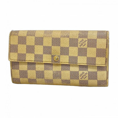 Louis Vuitton Damier Azure Portefeuille Sarah N61735 White Women's