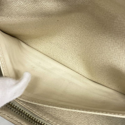 Louis Vuitton Damier Azure Portefeuille Sarah N61735 White Women's