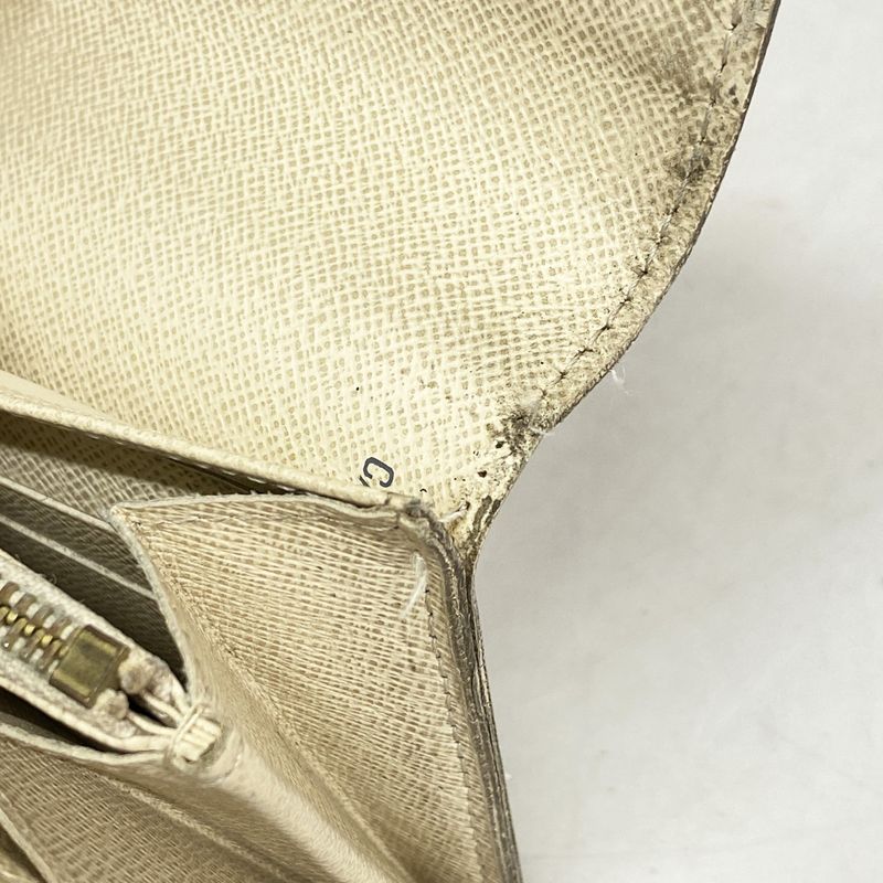 Louis Vuitton Damier Azure Portefeuille Sarah N61735 White Women's