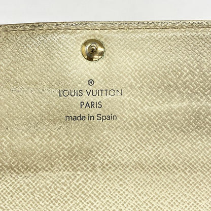 Louis Vuitton Damier Azure Portefeuille Sarah N61735 White Women's