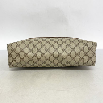 Gucci Tote Bag Sherry Line 39 02 003 PVC Beige Gold Hardware Women