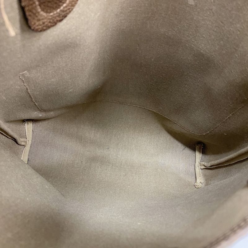 Gucci Tote Bag Sherry Line 39 02 003 PVC Beige Gold Hardware Women