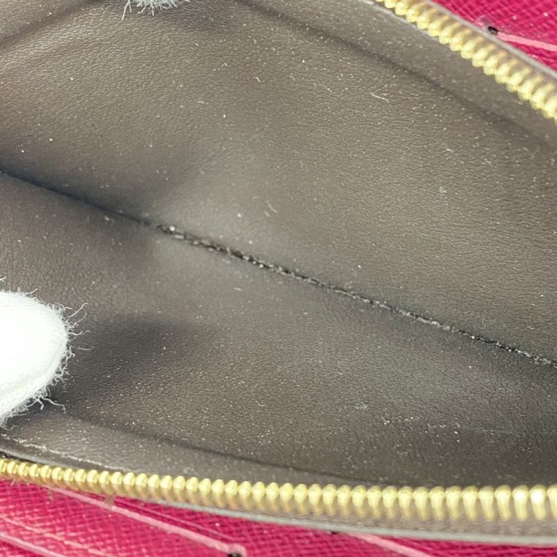 Louis Vuitton Long Wallet Monogram Portefeuille Clemence M60742 Fuchsia Ladies