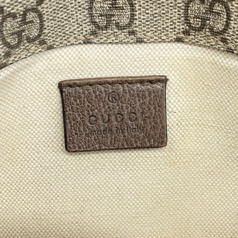 Gucci Waist Bag GG Canvas Sherry Line Neo-vintage 493930 PVC Brown Beige Gold