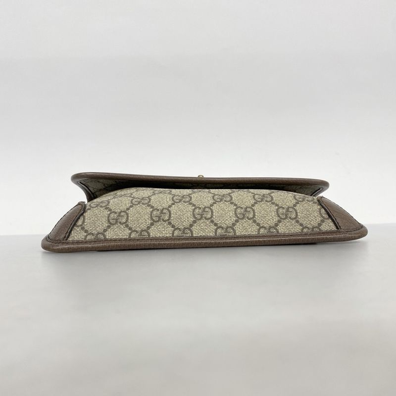 Gucci Waist Bag GG Canvas Sherry Line Neo-vintage 493930 PVC Brown Beige Gold