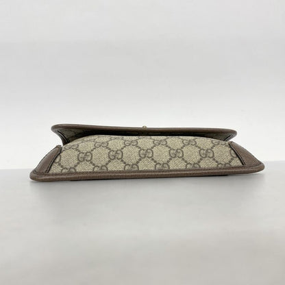 Gucci Waist Bag GG Canvas Sherry Line Neo-vintage 493930 PVC Brown Beige Gold