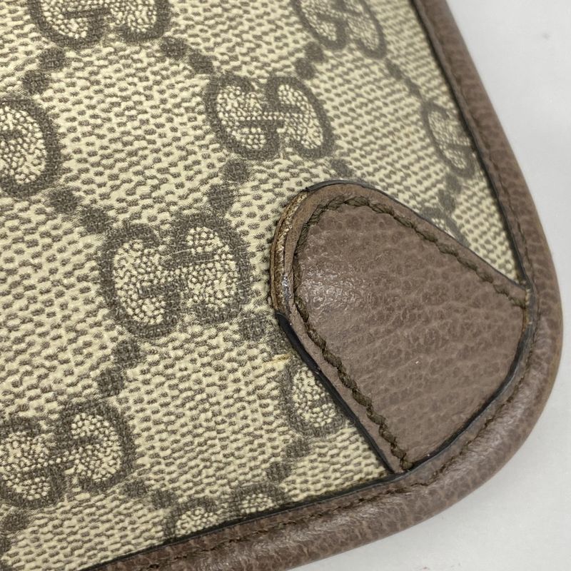 Gucci Waist Bag GG Canvas Sherry Line Neo-vintage 493930 PVC Brown Beige Gold