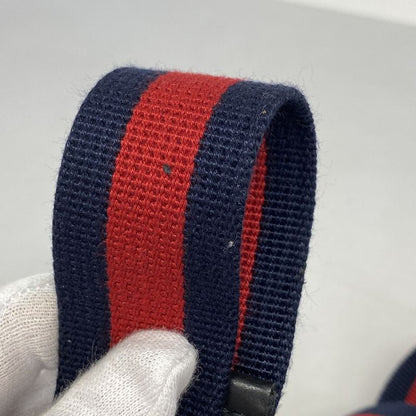 Gucci Waist Bag GG Supreme 598113 PVC Black Silver Hardware Men's