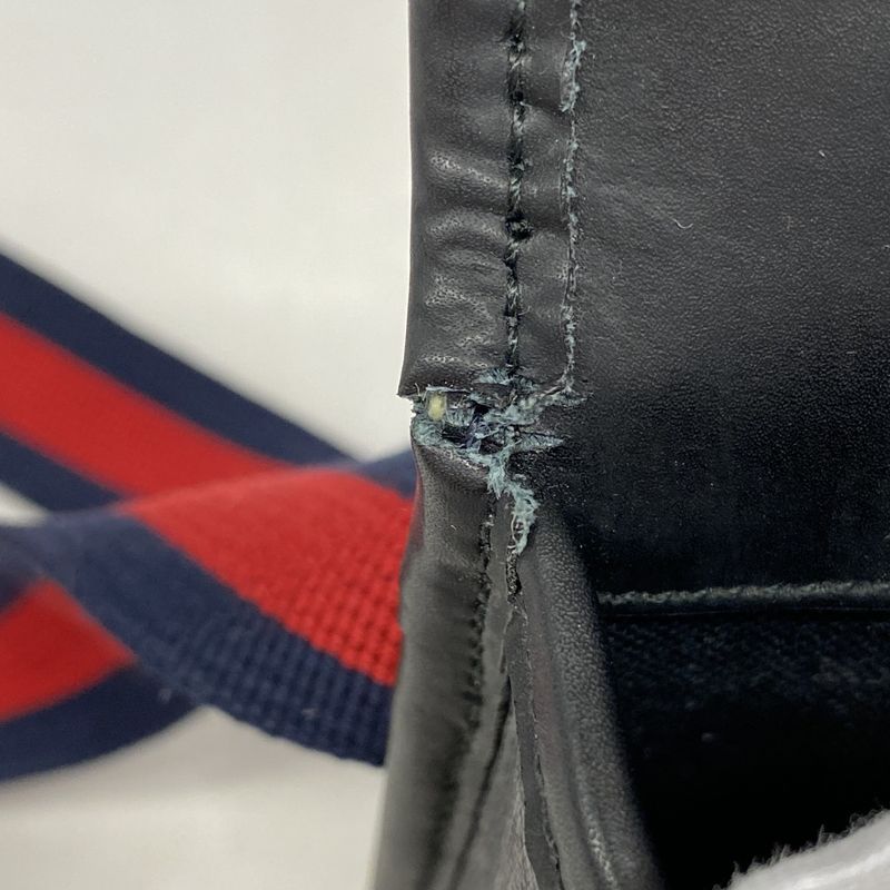 Gucci Waist Bag GG Supreme 598113 PVC Black Silver Hardware Men's