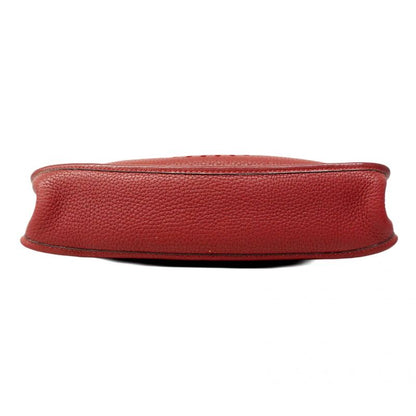 Hermes Shoulder Bag Evelyn 1PM Taurillon Clemence Rouge Vif Silver Hardware □H