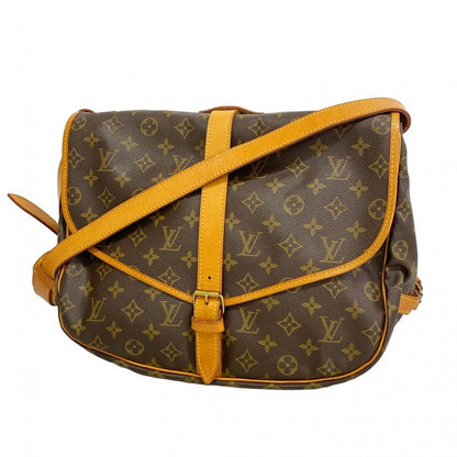 Louis Vuitton Shoulder Bag Monogram Saumur 35 M42254 Brown Ladies